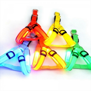 Led pet dog harness light